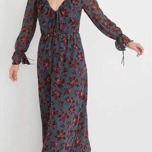 Madewell willow leaf orchid Dress